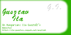 gusztav ila business card